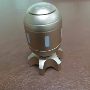 Brass Rocket Sculpture Desk Toy, Edc Metal Finger Spinner, Adult Stress Relief Toy, Cool Fidget Toy, Adhd Relaxation, Office Home Decor