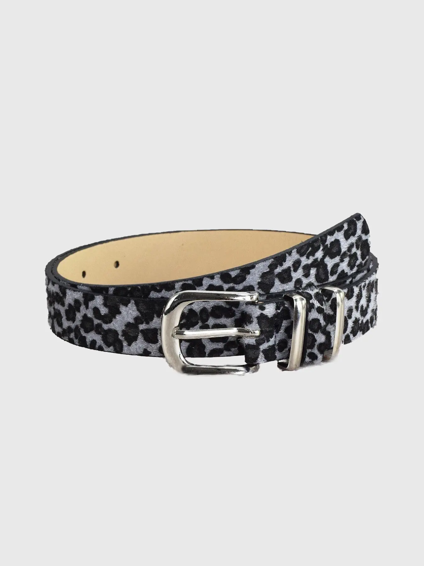Fashion Leopard Pattern PU Buckle Belt, Leopard Print Belt, Street Style Belt, Casual Waistband for Jeans Trousers, Trendy All-match & Exquisite Belt for Birthday Gift