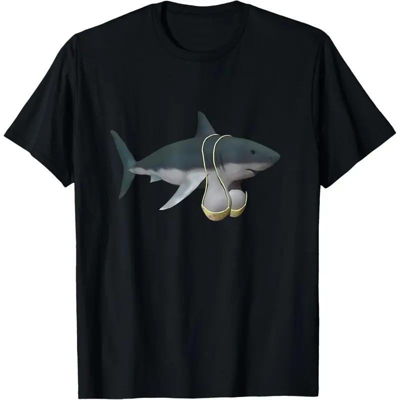 funny shark meme brainrot gen z T-Shirt