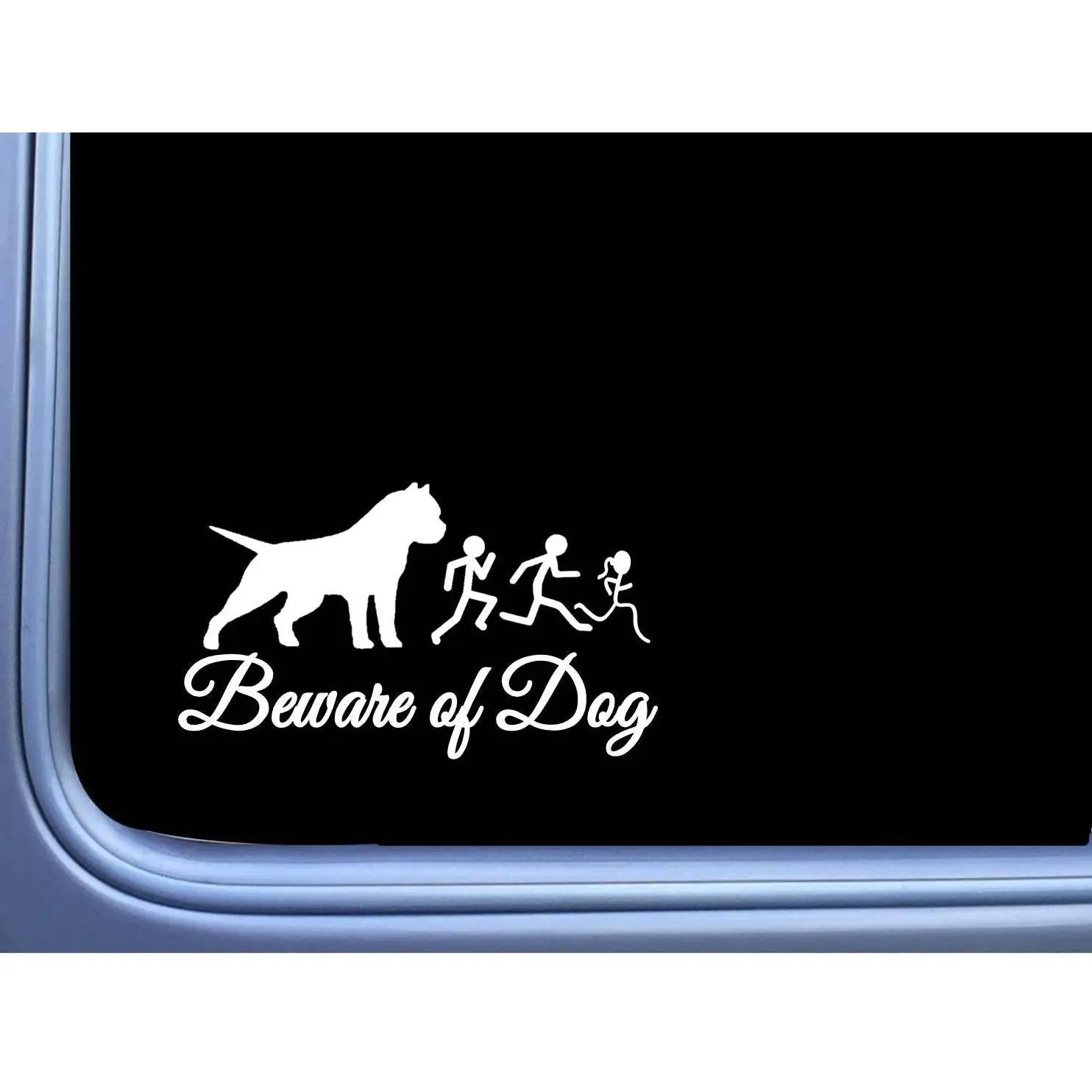 American Bully Decal Beware OS 040 Sticker 8" dog pitbull pit bull