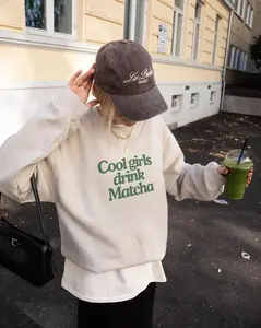 Cool Girls Drink Matcha Sweatshirt Matcha Lover Sweater, Cozy Green Tea Crewneck Gift
