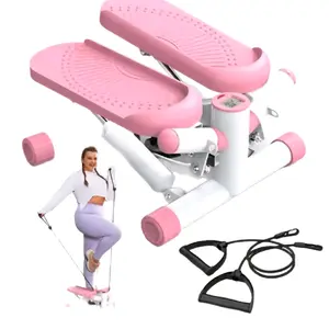 YAGUD Mini Stepper with Resistance Bands - Compact Home Workout Machine, 300 lbs Capacity, Burn Calories & Tone Muscles Pedal Exerciser, Low Noise, LCD Monitor, Portable Design