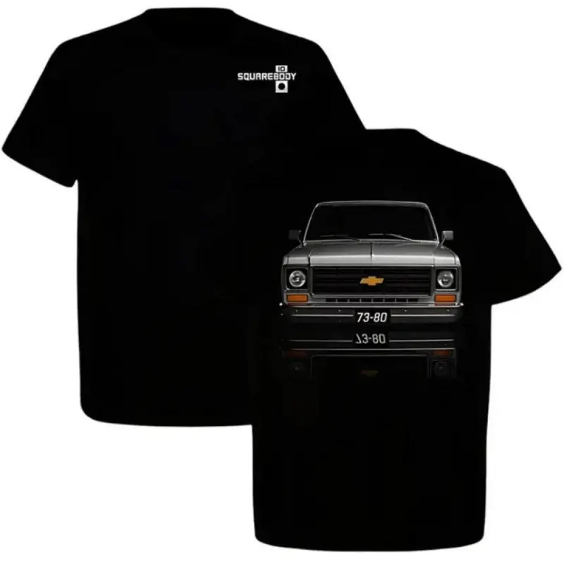180g[100%cotton]Chevy Square Body C10 Classic Pickup T-Shirt – 100% Cotton, Made in USA, Streetwear for Car & Truck Lovers, Chevy Fans Graphic Tee