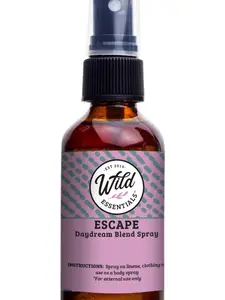 Wild Essentials Escape All Natural Spray, 2 Ounce, 60ml, Daydream, Made with 100% Essential Oils and Witch Hazel, Aromatherapy, Shower, Room, Linen, Body Spray
