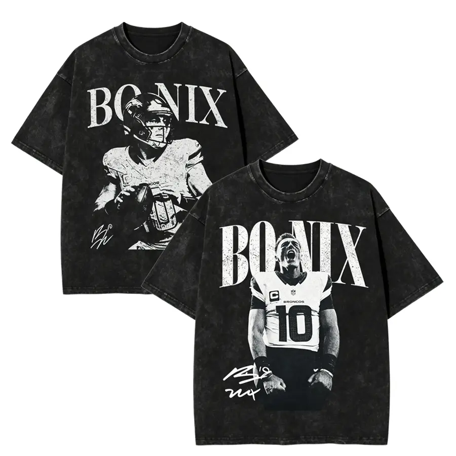 Vintage Bo Nix Football Tshirt, Unisex T-shirt, Game Day Tee, Sports Outfits, Gift For Him Her Top Menswear Streetwear Crewneck,Summer Fashion, Summer Trendy T-Shirt,Victory shirt,gift for footbal fan,100% cotton shirt