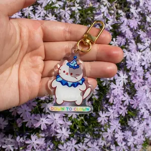Down to Clown Acrylic Charm Keychain