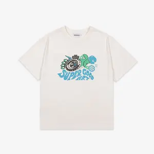 Race Service x Good Art x Up There 'Super Good Art' Tee | Vintage White