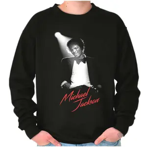 Michael Jackson Spotlight Musician Graphic T-Shirt, Michael Jackson Hiphop Sweatshirt, MJ King of Pop Pullover Hoodies, Gift for Fans