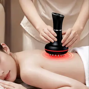 [Renhui]Electric Lymphatic Massager Handheld Rechargeable Vibration Heating Function Adjustable Mode Gear Wraparound Kneading Instrument Full Body Universal