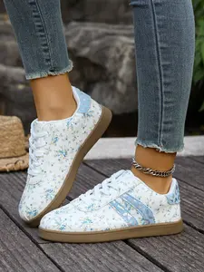 Women's New Thick Sole Casual Sports Shoes, Sneaker, Fashion Print, Sizes 35-43, Lightweight Breathable Summer Flats, Comfortable Stylish Footwear