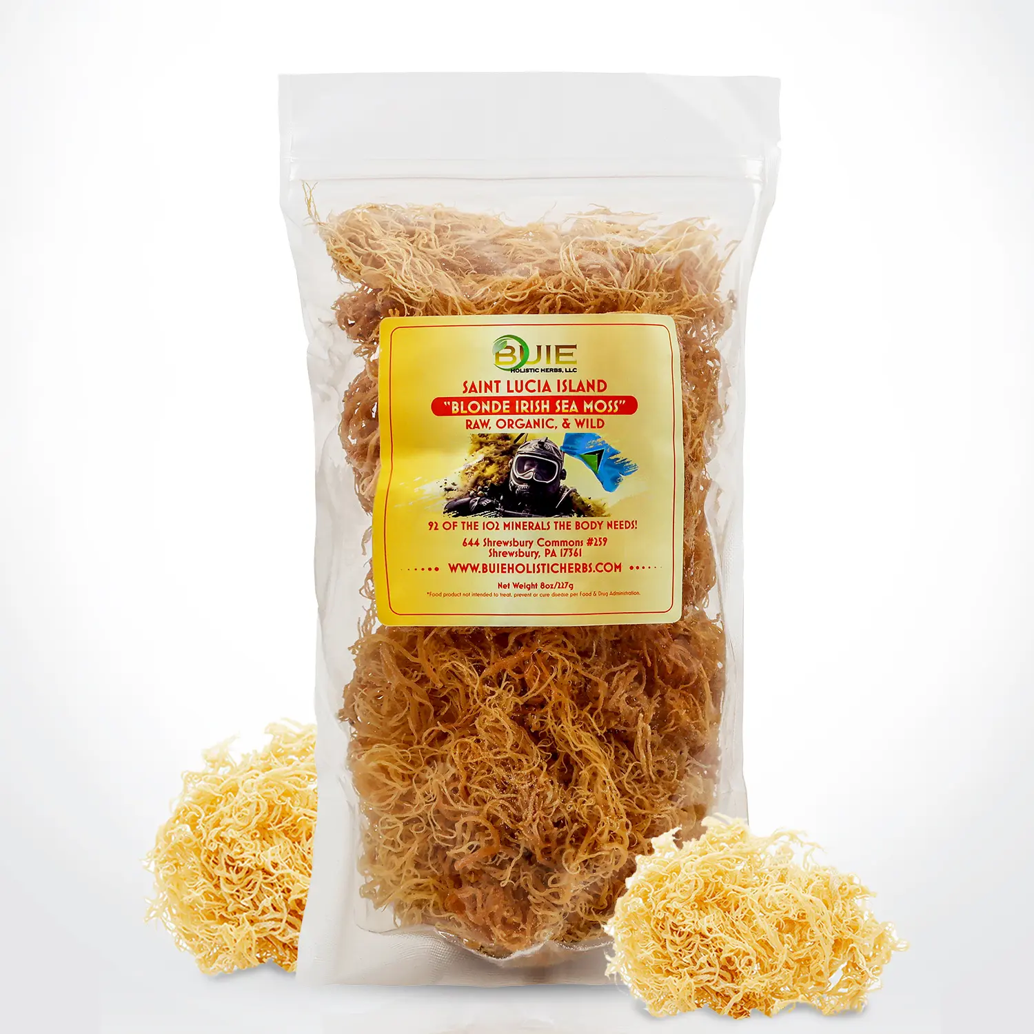 Irish Sea Moss | 8 Oz of Organic Raw Sea Moss | Ideal to make 60+ Oz of Gel | Sun-Dried Golden Sea Moss | Straight from the Coast of St. LuciaIrish Sea Moss | 8 Oz of Organic Raw Sea Moss | Ideal to make 60+ Oz of Gel | Sun-Dried Golden Sea Moss