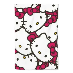 Sanrio Hello Kitty Microfiber Towel - Perfect for Face Washing & Hair Drying - Ideal Gift Choice - Cute Design - Daily Use