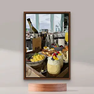 Brunch Time  Smard Black Wall Art Print/ Canvas for Home /Office Decor - Smard Black Wall Art Print/ Canvas for Home /Office Decor