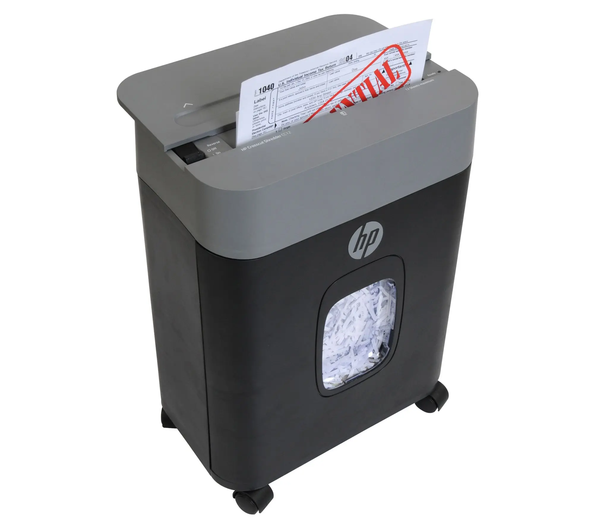 HP CC12 12-Sheet Crosscut Shredder