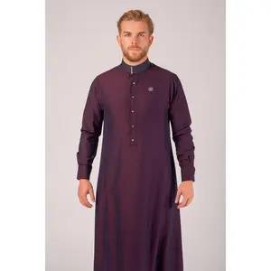 Crimson Illusion Thobe – Exquisite Designer Islamic Wear from London