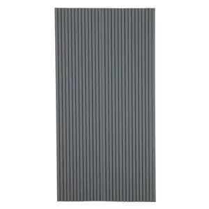Space Gray Flexible 3D Fluted Semi-Circle Shiplap Wood Wall Panels | Self-Adhesive Peel & Stick Wood Grain Wall Paneling, Waterproof Decorative Interior Wall Decor for Living Room, Bedroom, Kitchen, Bathroom, Office & Accent Walls