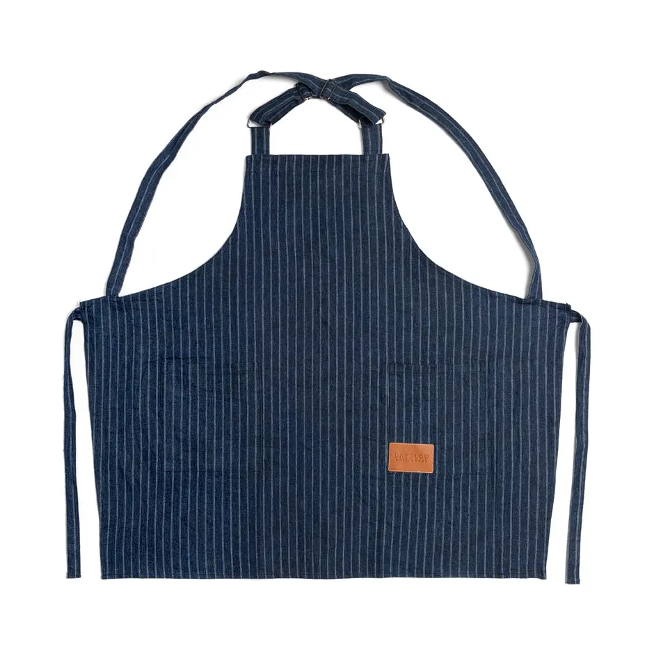 Color Edge Dayglow Denim Pinstriped Apron | Soft Cotton/Polyester Blend