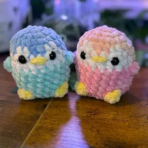 Pink and Blue Penguins