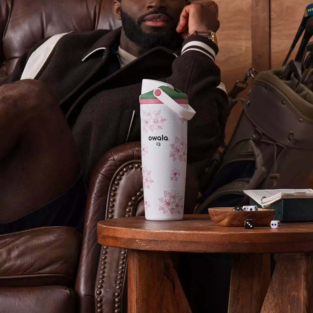 Owala FreeSip Sway 30oz Insulated Bottle Zalea – Leakproof Stainless Steel Sports & Golf Water Bottle