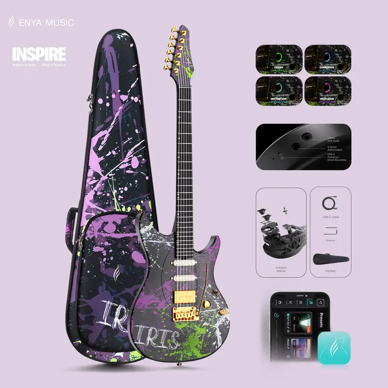 Xmari Smart Electric Guitar with Built-in DSP Effects, 4 Presets