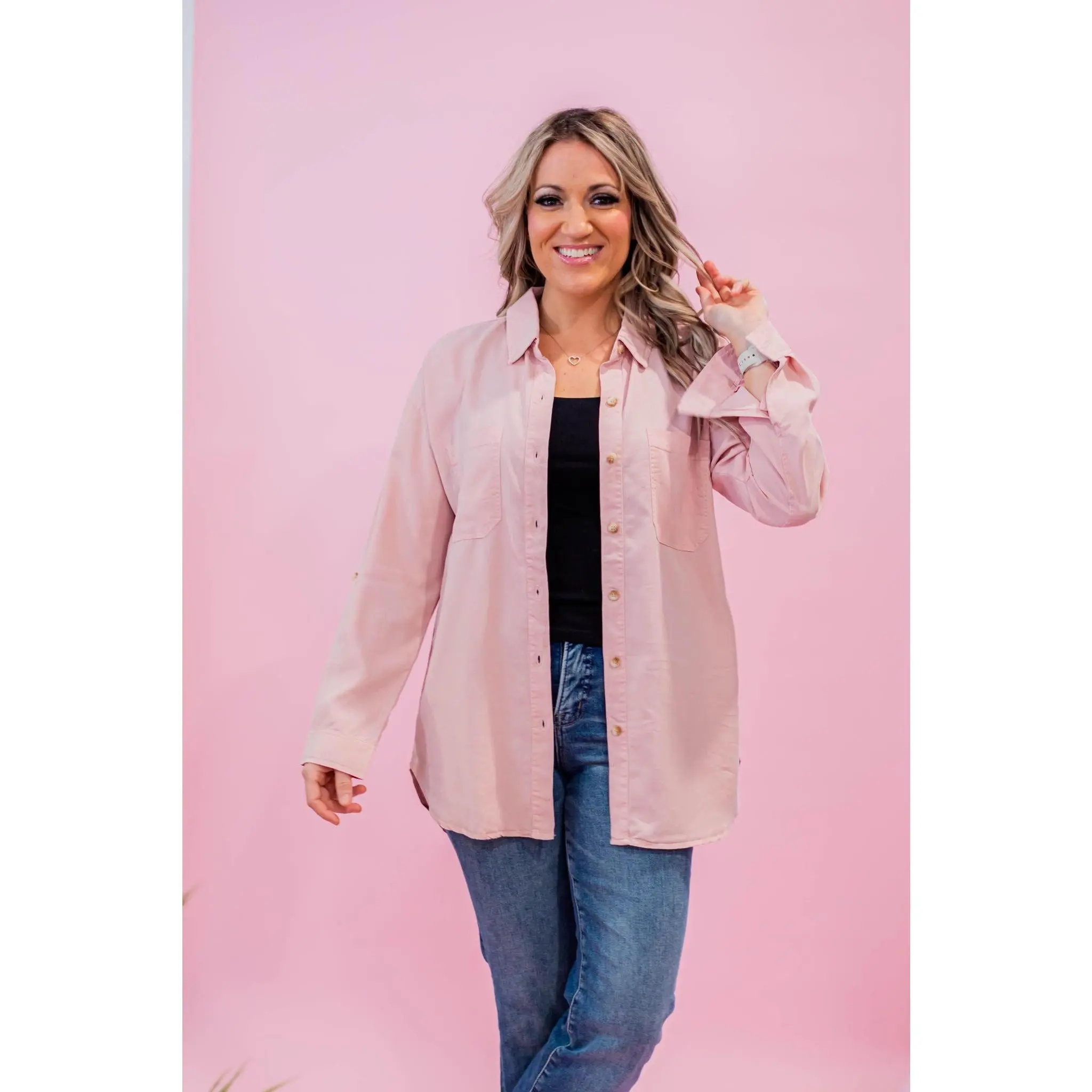 Soft Washed Tencel Oversized Shirt