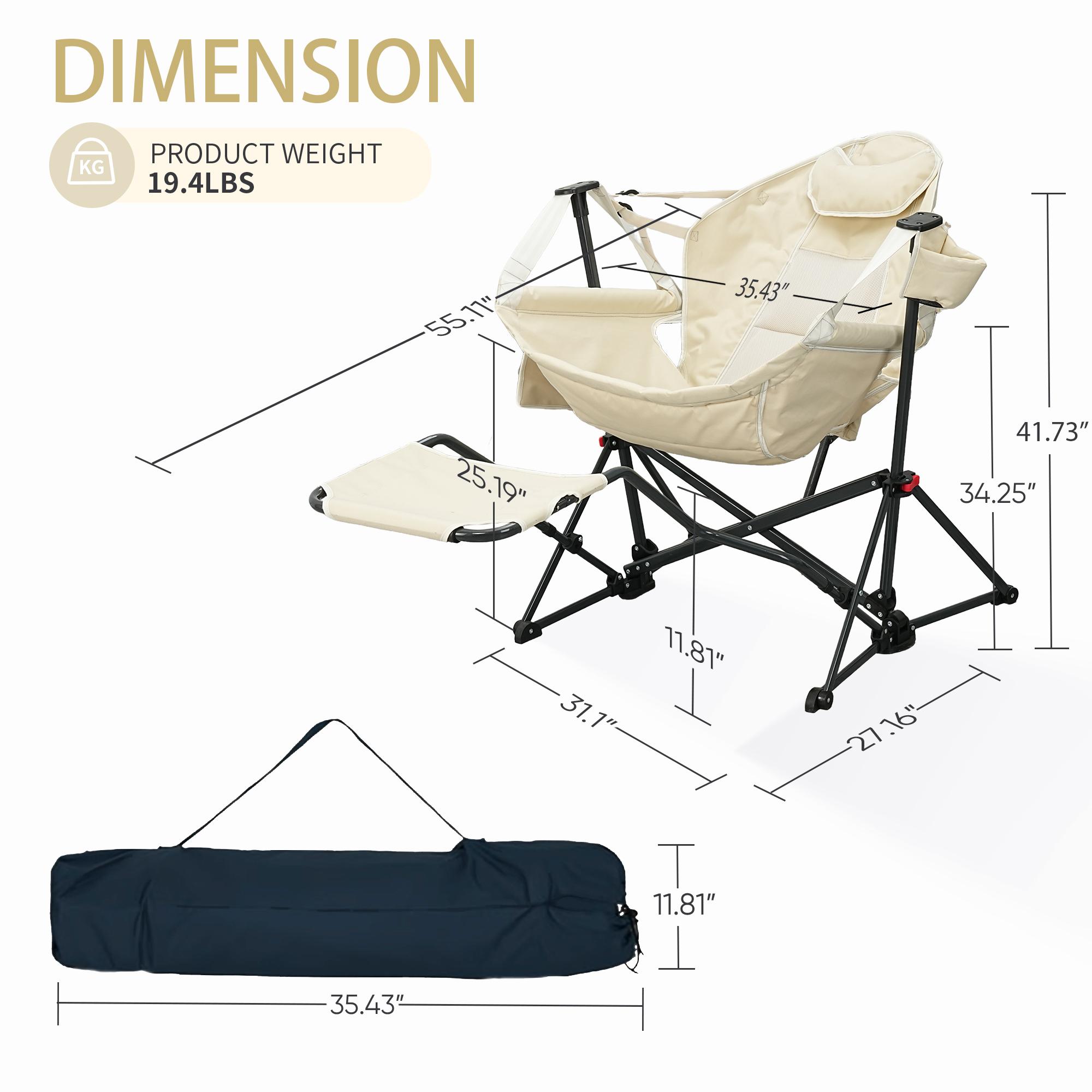 Hammock Recliner Chair, Swing Chair Camping Chair With Pedal, Max 450 lbs Capacity For hammock life Hammock Recliner Chair, Swing Chair Camping Chair With Pedal, Max 450 lbs Capacity For hammock life