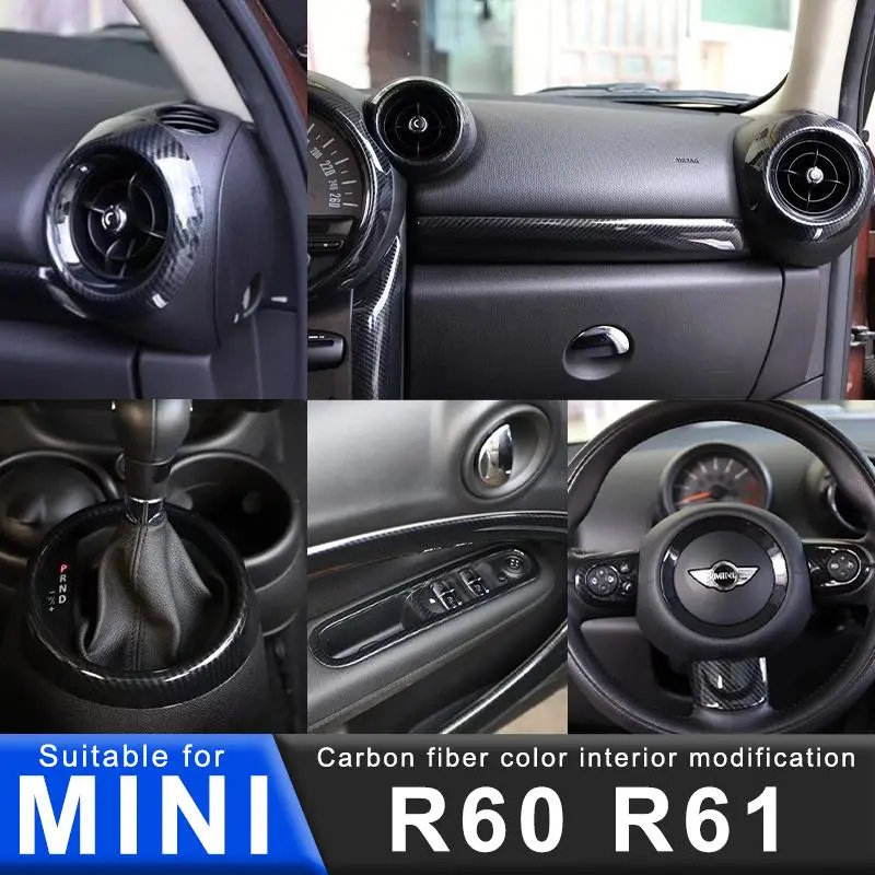 2026 New For MINI Cooper S JCW R60 R61 Countryman Accessories Car Steering Wheel Dashboard Door Modification Interior Protection Stickers