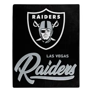 Caseys 9060427005 50 x 60 in. Las Vegas Raiders Raschel Signature Design Blanket