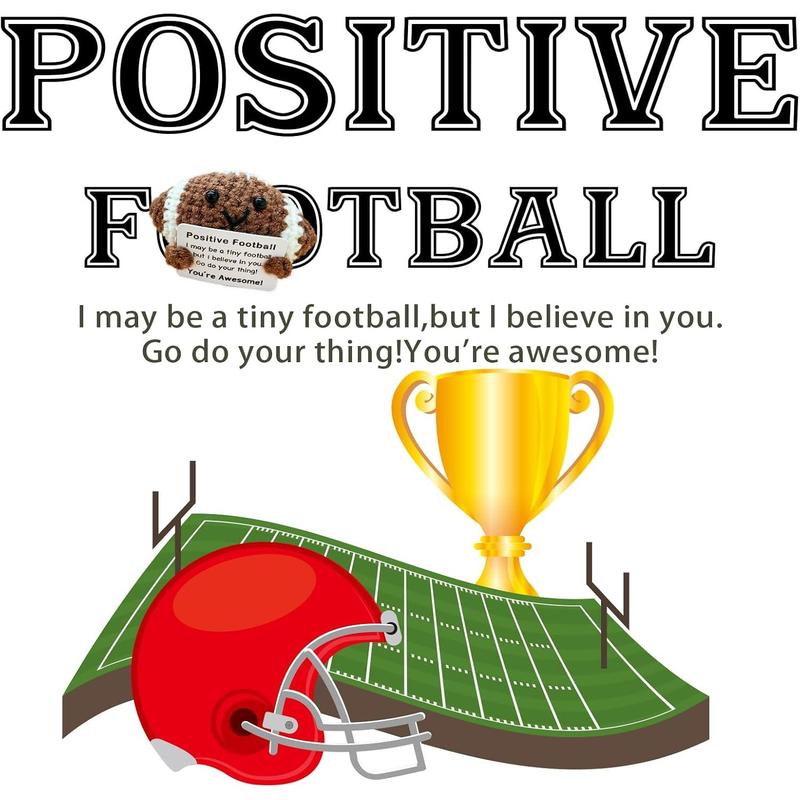 Emotional support crochet crochet basketball - emotional inspirational support gift, suitable for women, men, friends, teenage boys, girls, teammates - handmade basketball crochet mini rugby gift Christmas, New Year, decoration,