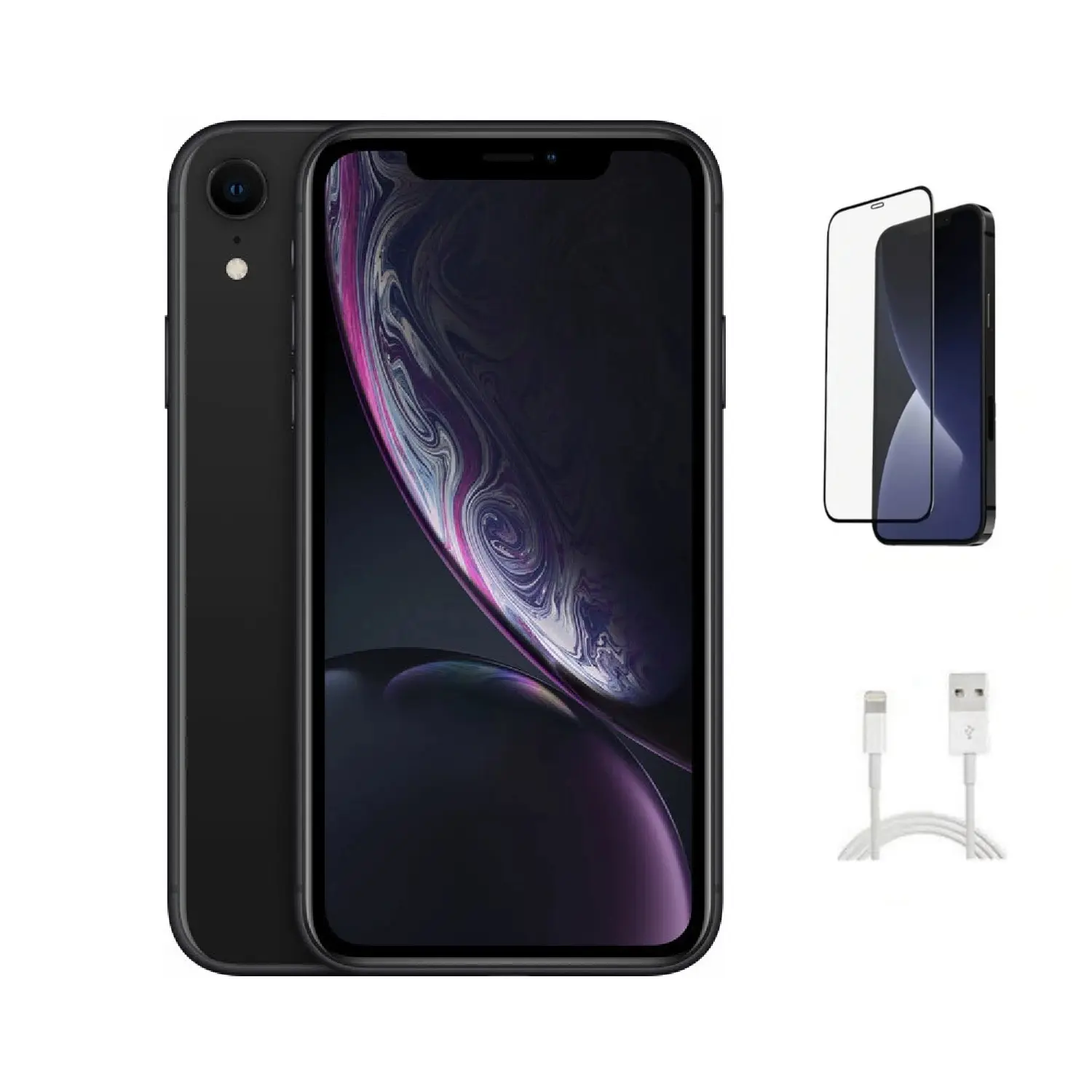Refurbished Apple iPhone XR (Verizon LOCKED) A1984 - Acceptable Condition with Pre-Installed Tempered Glass & 1 Year Warranty