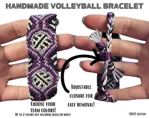 Custom Order Handmade Volleyball Team Bracelet