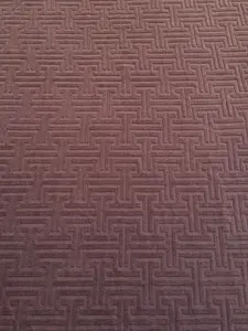 Brown Chocolate Textured Geo Jersey Knit