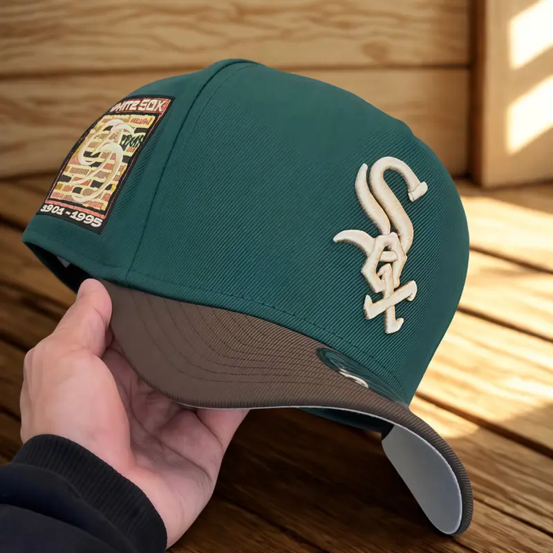 New Era Chicago White Sox 9FORTY Forest Green MLB Adjustable Baseball Cap – Sombreros for All Seasons, Streetwear LA & NY Gorras de béisbol, Classic Brim