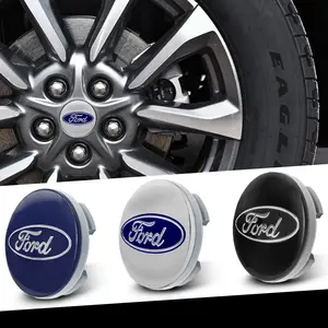 4Pc 54mm Car Wheel Center Hub Cap For Ford Focus 2 3 4 MK2 MK3 MK4 ST F150 Mondeo Fiesta Fusion Ranger Mustang Shelby Kuga Edge Explorer Ecosport Transit Escape Rim Cover Sticker Accessory Car Decals Car Accessories Vehicle Exterior Decoration