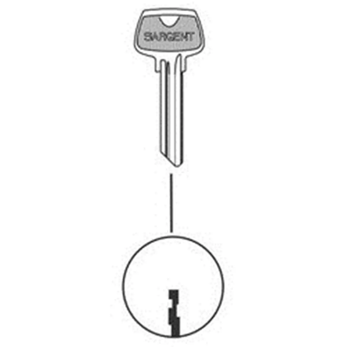 Sargent 6275LA 6-Pin Key Blank with LA Keyway, 1 lbs, for Personal Use, Wide Assortment Compatibility