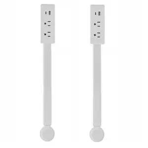 Rotating Wall Outlet Extender 2 AC USB C A Ports ETL Certified Wall Mountable Space Saving Power Hub Universal Socket 180 Degree Swivel Base