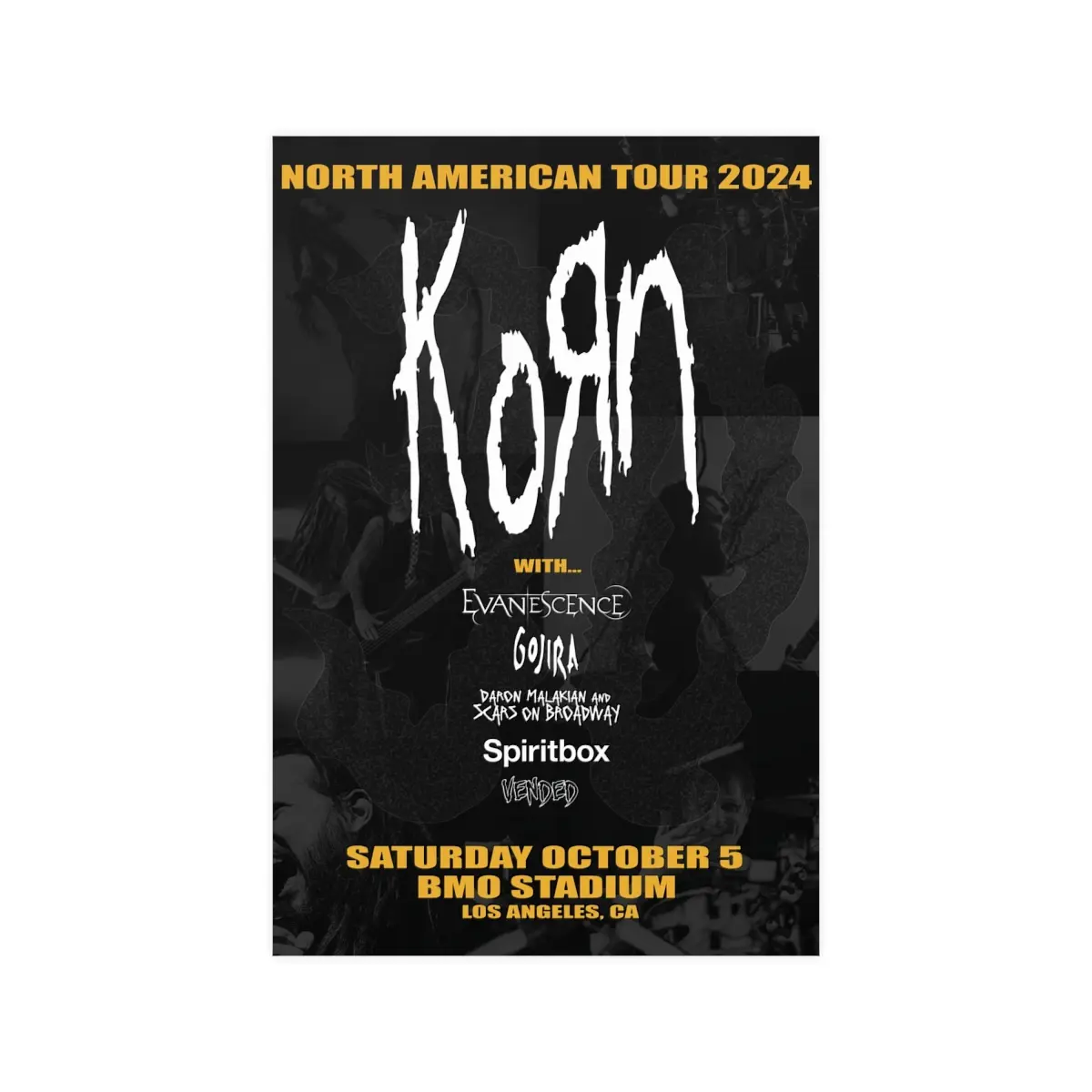 Korn 30 Year Anniversary Oct. 5th Matte Vertical Poster