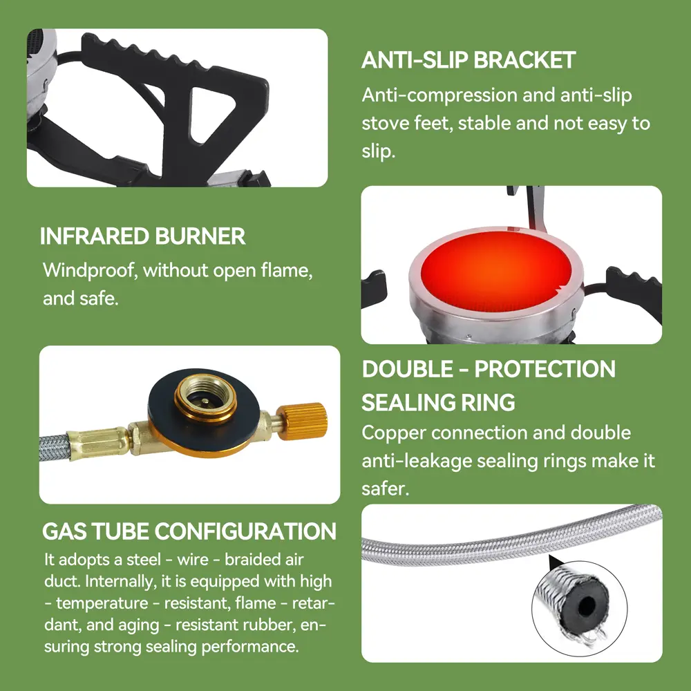 REDSUN FD3 Dual-Mode Infrared Backpacking Stove Portable Folding