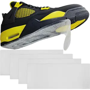 4 Pack Clear Sneaker Protector  All Sneakers and Red Bottom Heels 13 * 5.1in Sheets Leather Footwear Rubber Cover Ideal  Daily Use Durable Arch Men's Women's Plantar Fasciitis Insoles Memory Foam Metal Punk Comfort Cushions for Cushioned soles Cute Flower