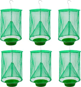 Dazone 6PCS Ranch Hanging Catcher, Reusable Hanging Fly Trap for Indoor and Outdoor, Family Farms, Park