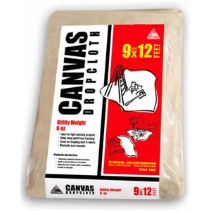 Trimaco 9 X 12 Canvas Drop Cloth 56701