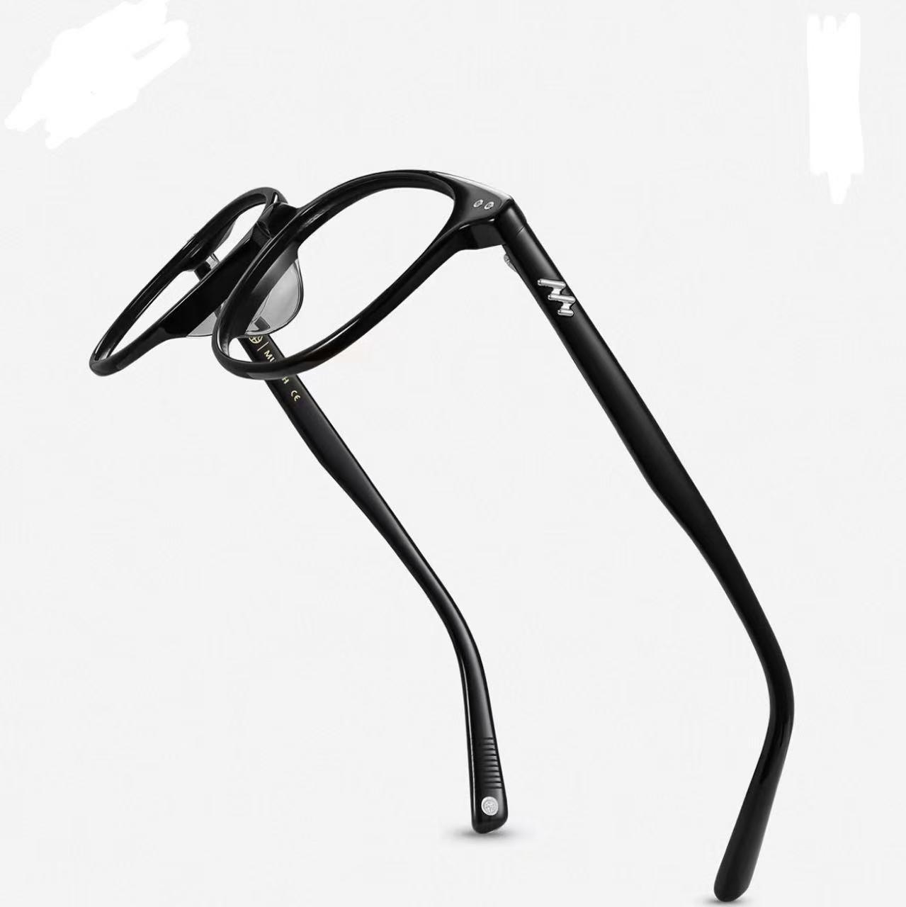 Men's Black Fashion Sunglasses Lensless Accessory for Stylish Looks