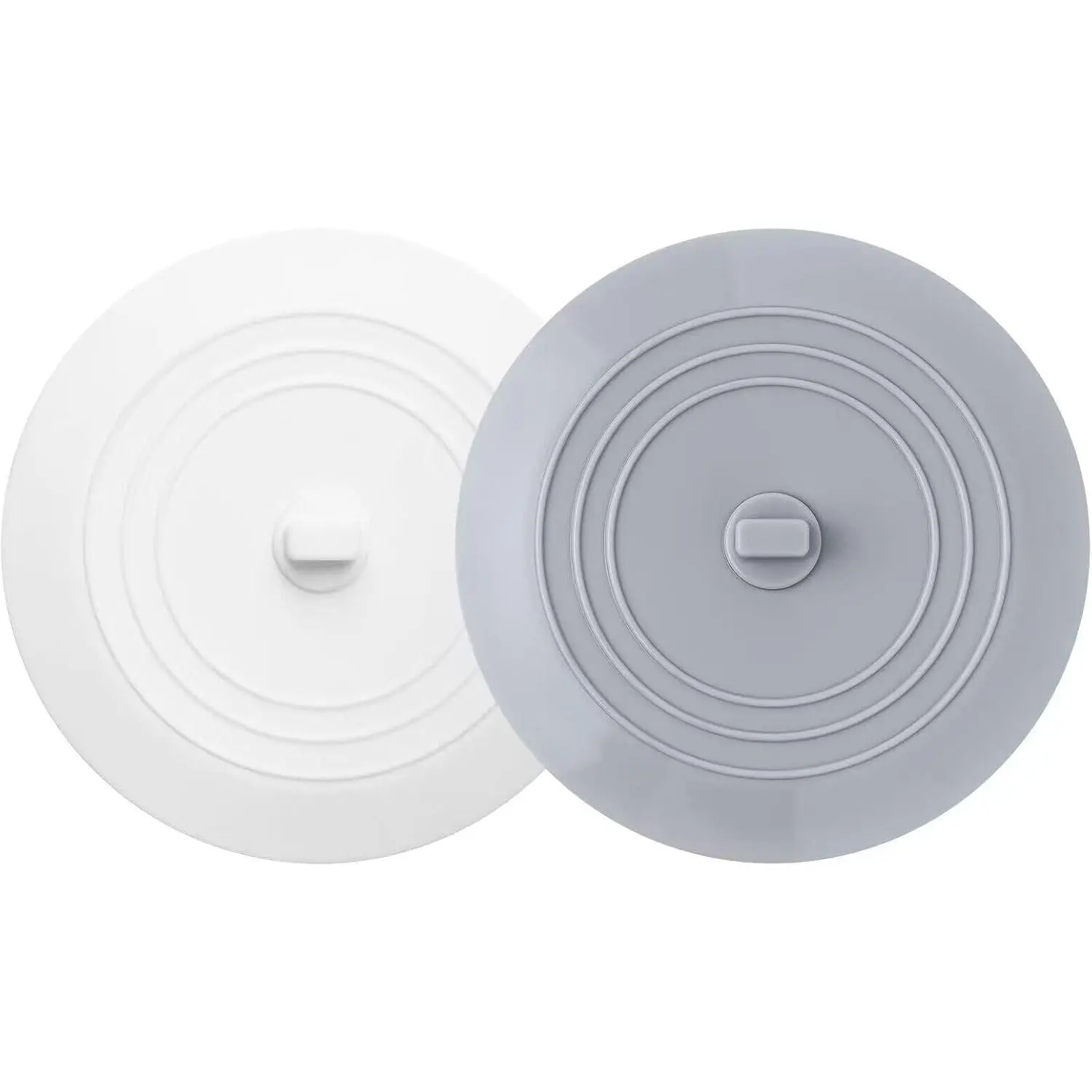 2 count Bathtub Drain Stopper - 5"  Kitchen Bathroom Hair Water Shower Stopper, Bathtub Drain Plug,  Flat Suction Shower Kitchen Cover, Bathroom Laundry Accessories