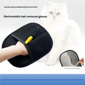 Pet Electrostatic Hair Removal Gloves For Household Sofas And Clothes Bristles For Two-way Sticky Hair Gloves Hair Cleaning Brush