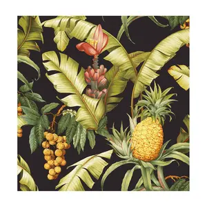 NextWall Pineapple Floral Peel-and-Stick Wallpaper