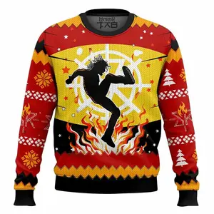 Burn It Down Seth Rollins WWE Ugly Sweater Retro Trendy Ugly Sweater, Sweater Lover Gift For Dad Gift For Mom Outfit For Family Holiday