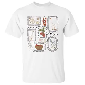 Cottagecore Goose Shirt, Gardening Shirt, Summer Spring, Spring Graphic Tee, Unisex Sweater Pullover Tee