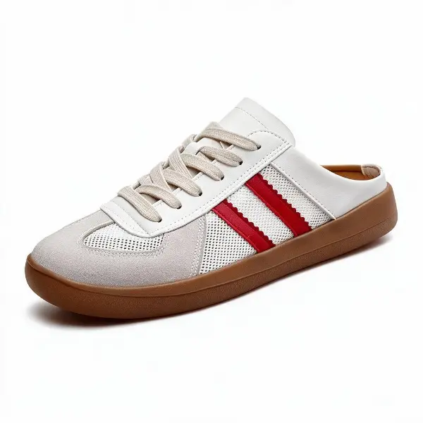 Women's Slip On Sneakers, Retro Casual Mule Shoes, Lightweight Comfortable Breathable Shoes, Trendy Streetwear Shoes for Daily Wear