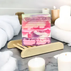 Paris J Bel Rose Yoni Cleansing Bar 5oz All Natural pH Balancing with Natural Herbs & Essential Oils for Feminine Wellness