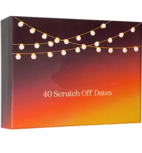 40 Fun and Romantic Scratch Off Date Ideas for Him, Her, Girlfriend, Boyfriend, Wife, or Husband, Perfect for Date Night, Special Couples Gift for Valentine's Day, Birthdays, and more!